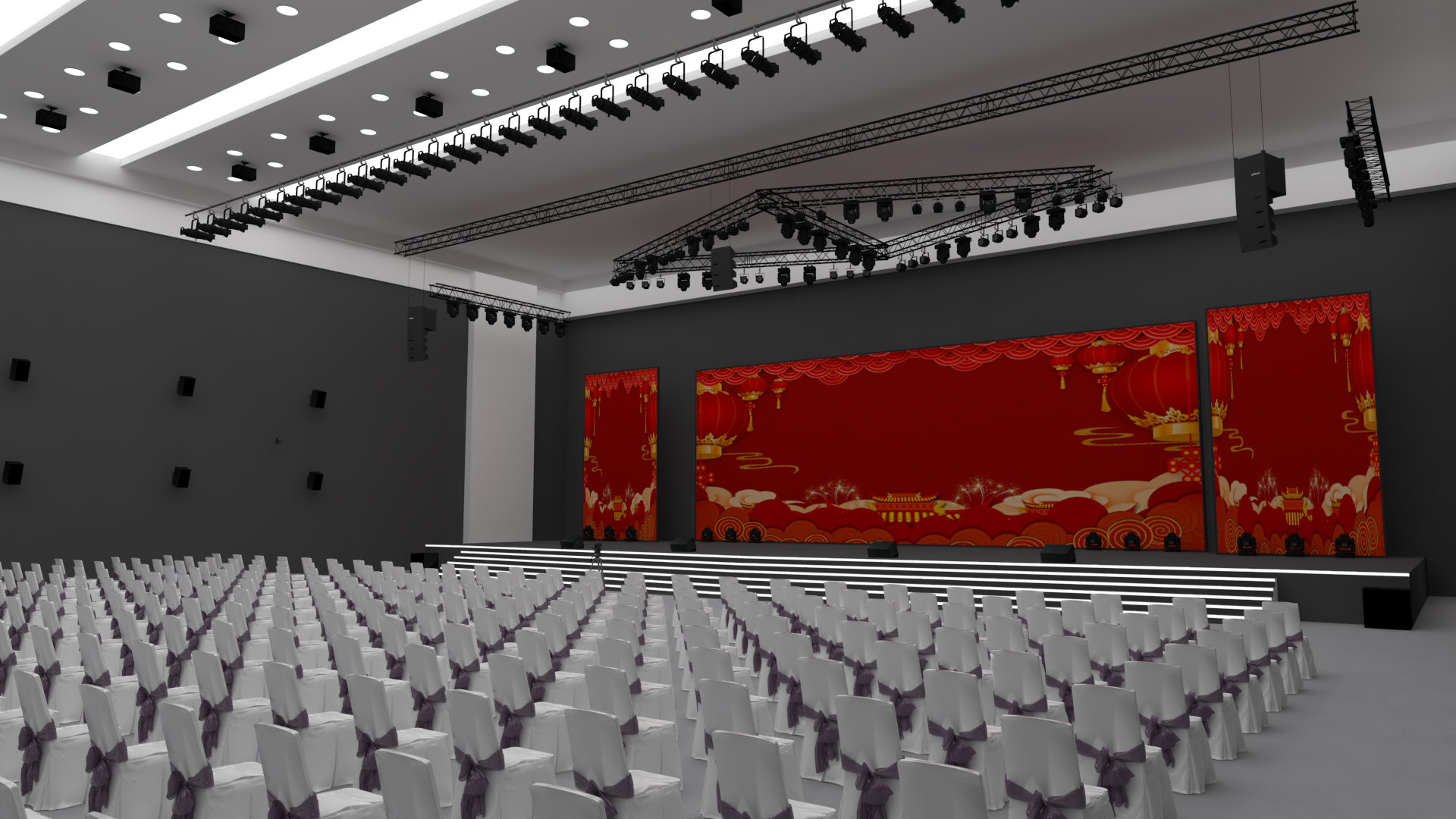 室內大型演出（800m2以上）