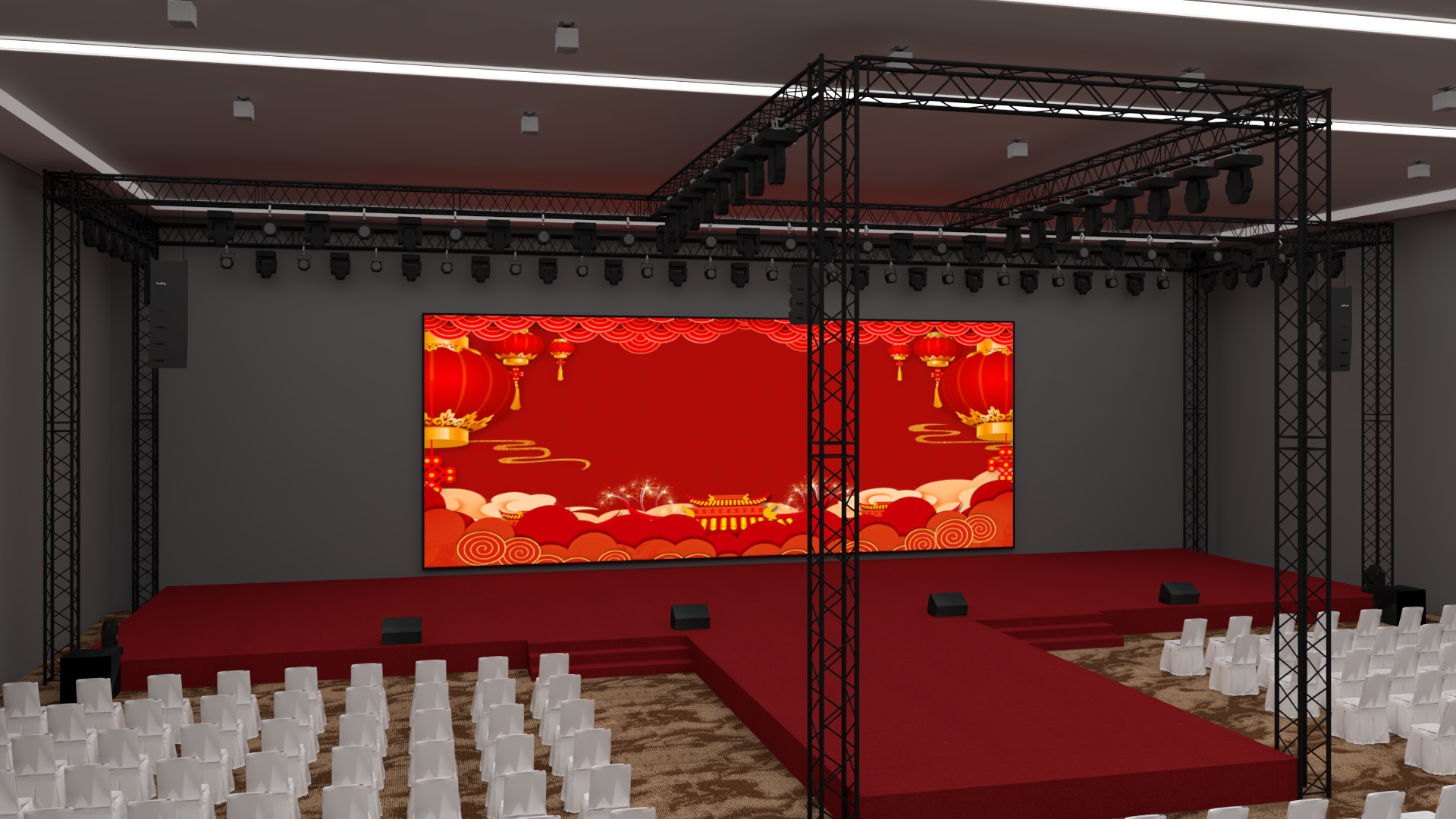 室內大型演出（600-800m2）