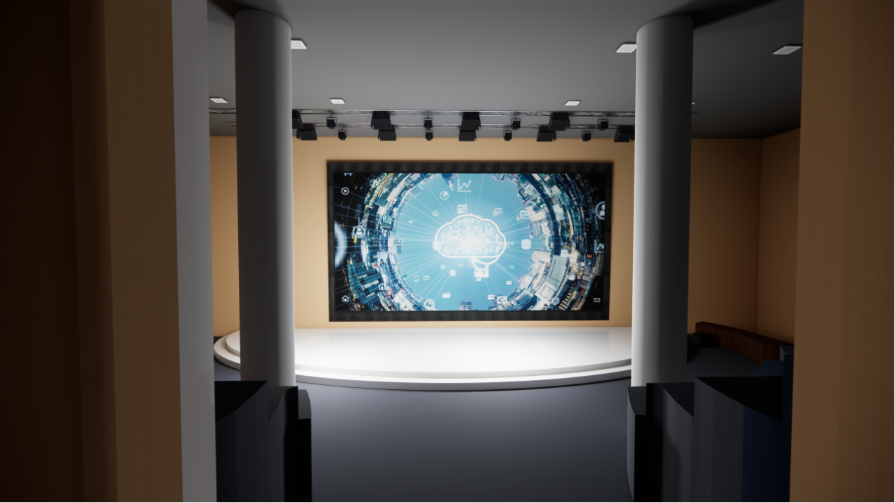 電視臺沉浸聲演播室（高）