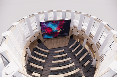 電視臺沉浸聲演播室（低）